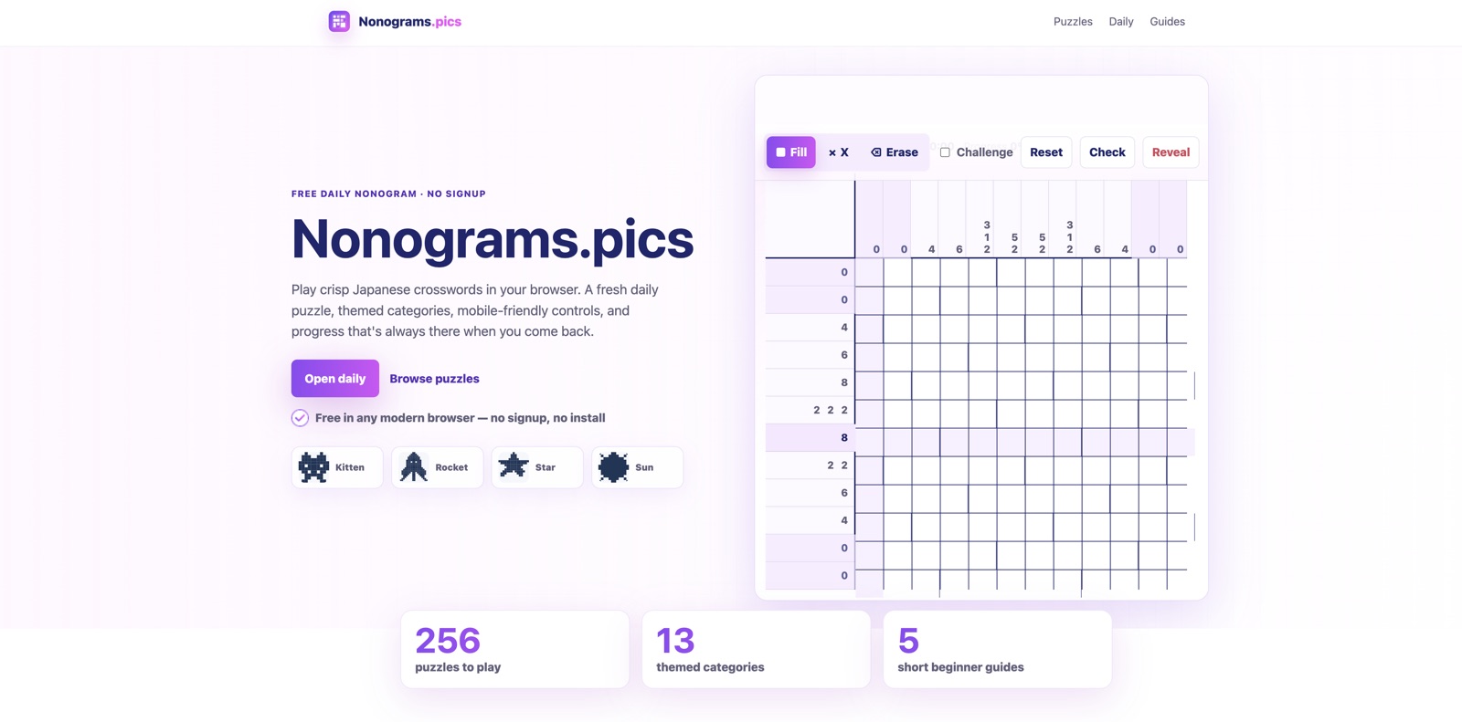 Nonograms.pics screenshot